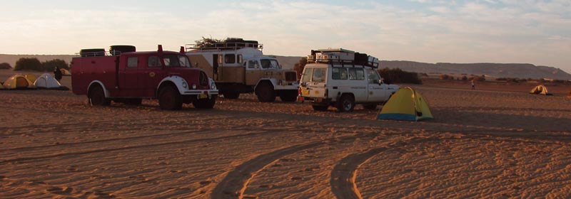 GEO-TOURS-Expeditionslogistik: Lagerplatz in der Westlichen Wste in gypten