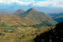 stliches Afrika, thiopien: Abessinisches Hochland bis Wste Danakil - Blick auf das Abessinische Hochland