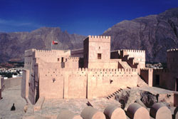 Oman, Arabien - Fort Nakhl am Fu des Hajar-Gebirges