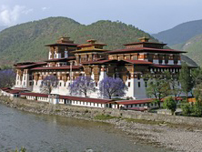 Sdasien, Nepal - Bhutan: Klster, Tempel und Palste im Himalaya - Punakha Dzong in Bhutan