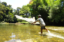 Sdostasien: Malaysia / Borneo - Sinfonie tropischer Grntne - Fischen auf Borneo