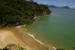 Sdostasien: Malaysia / Borneo - Sinfonie tropischer Grntne - Strand von Borneo