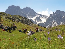Vorderasien, Georgien - Kaukasus: Von Swanetien zum Prometheus-Berg - Pause im Grnen