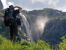 Vorderasien, Georgien - Kaukasus: Von Swanetien zum Prometheus-Berg - Wasserfall in Georgien
