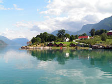 Nordeuropa, Norwegen: Norwegen i hytta - Uferpanorama