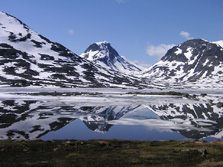 Nordeuropa, Norwegen: Norwegen p tur - Spiegelnder See
