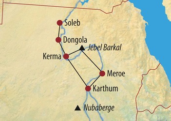 Sudan: Schatzkammer der Pharaonen - Karte